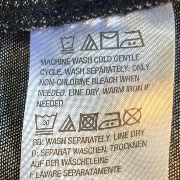 Joan Rivers SZXS Black Denim Shacket Oversized Street Style Western Preppy Ranch - Picture 7 of 8